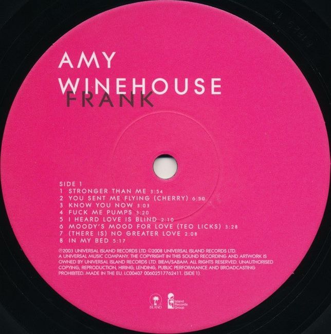 Платівка Емі Вайнгауз | Amy Winehouse – Frank (Vinyl)