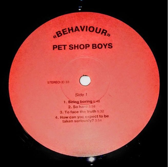 Платівка Pet Shop Boys – Behaviour (Vinyl) | Пет Шоп Бойс