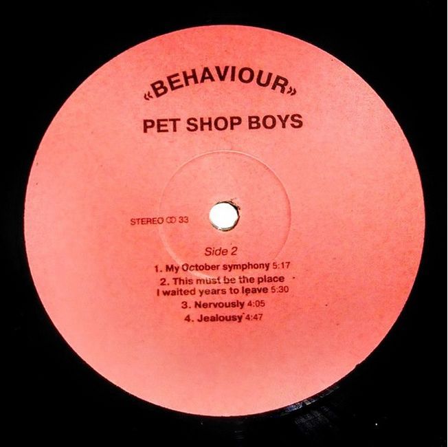 Платівка Pet Shop Boys – Behaviour (Vinyl) | Пет Шоп Бойс