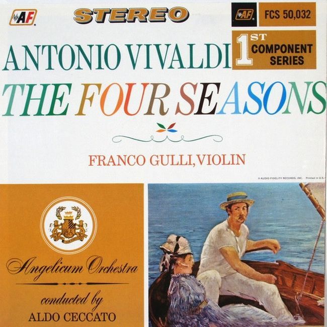 Платівка Antonio Vivaldi, Angelicum Orchestra, Aldo Ceccato, Franco Gulli – The Four Seasons|Антоніо Вівальді, оркестр Angelicum, Альдо Чеккато, Франко Гуллі – Пори року