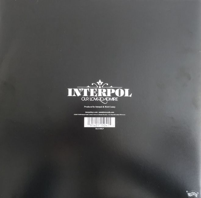 Платівка Interpol – Our Love To Admire|Інтерпол-Наша любов, щоб захоплюватися(2xLP)