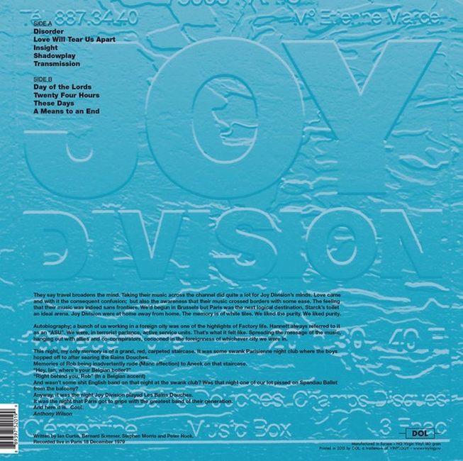 Joy Division – Les Bains Douches (Vinyl)