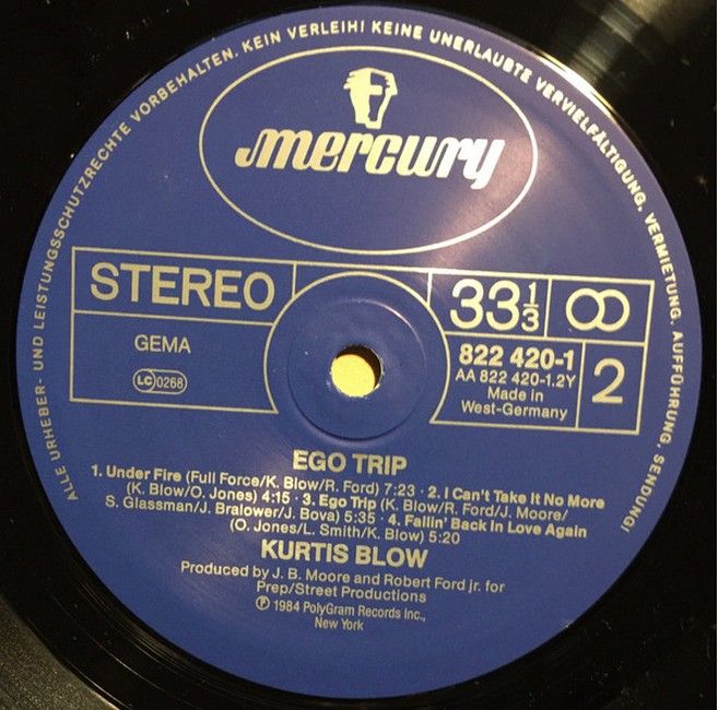 Платівка Kurtis Blow – Ego Trip|Куртіс Блоу-Его-подорож