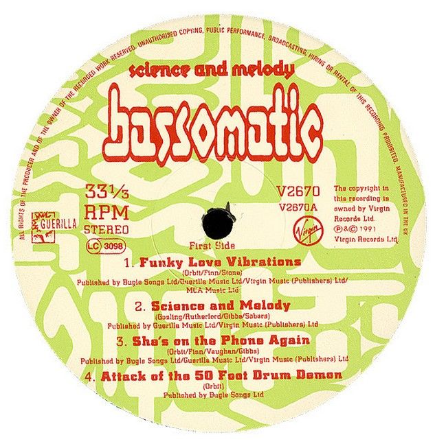 Bassomatic – Science And Melody (LP, Album, Vinyl)