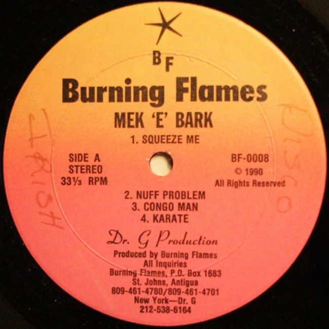 Платівка Burning Flames – Mek E Bark|Палаюче полум'я - Мек Е Барк