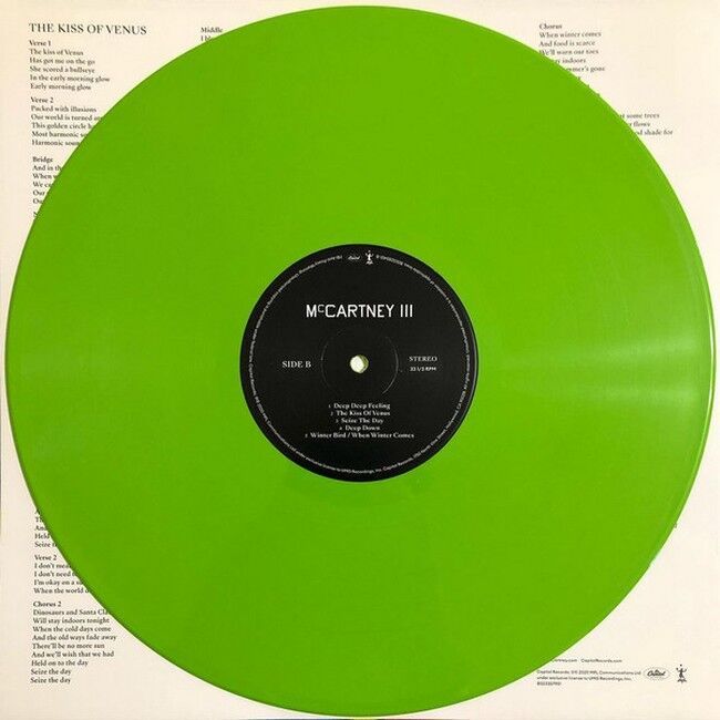 McCartney – McCartney III (LP, Album, Limited Edition, Stereo, Green Vinyl)