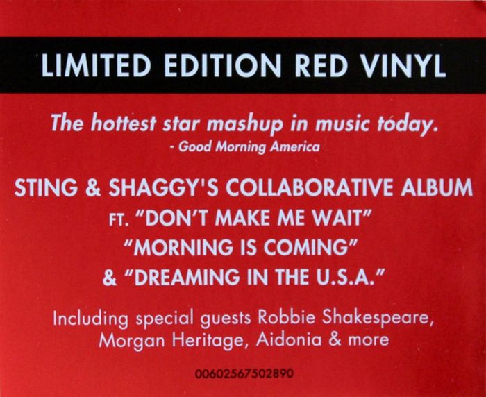 Sting & Shaggy – 44/876 (Limited Edition, Red Vinyl)