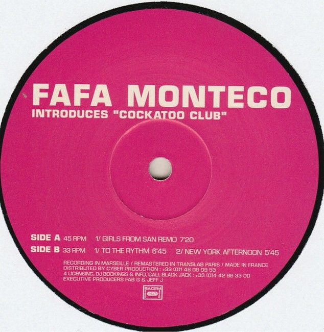 Платівка Fafa Monteco – Cockatoo Club|Фафа Монтеко – Клуб Какаду(2xLP)