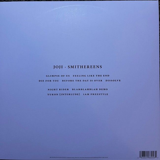 Платівка Joji – Smithereens (LP, Album, Limited Edition, Black Ice, Vinyl)|Джоджі-Смітеринс