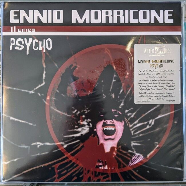 Ennio Morricone – Psycho (Deluxe Edition, Limited Edition, Numbered, Translucent Red)  (Vinyl)