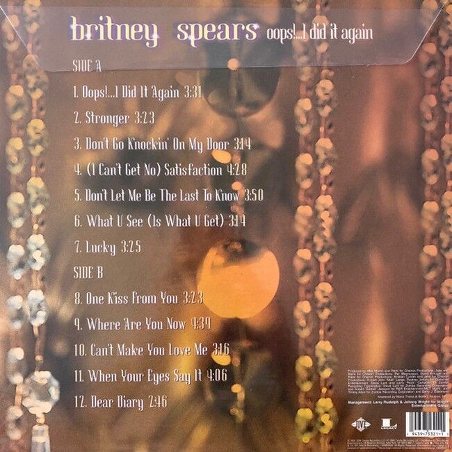 Britney Spears – Oops!...I Did It Again (LP, Album, Picture Disc Vinyl)