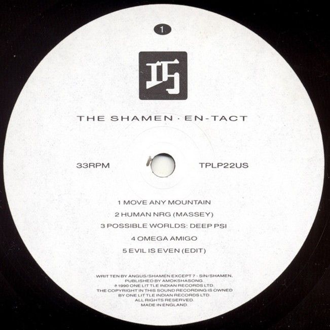 Платівка The Shamen – En-Tact|Шамен-En-Tact