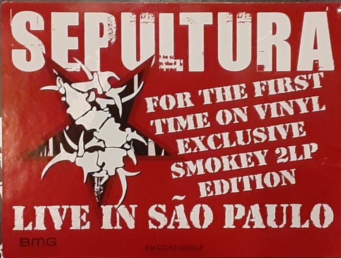 Платівка Sepultura – Live In Sao Paulo(2xLP,Limited Edition, Smokey Coloured Vinyl|Сепультура-Живу в Сан-Паулу
