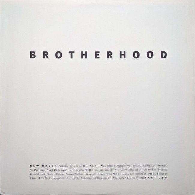 Платівка New Order – Brotherhood|Нове замовлення – Братство