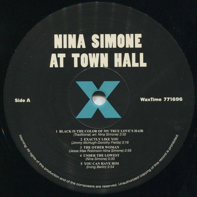 Nina Simone – Nina Simone At Town Hall (Vinyl) (Limited Edition, Reissue, Remastered)