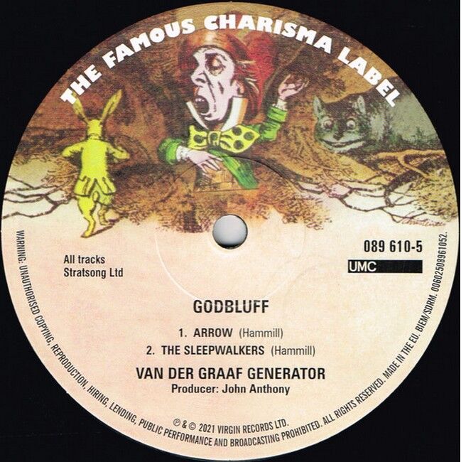 Платівка Van Der Graaf Generator – Godbluff|Генератор Ван дер Граафа-Годблеф