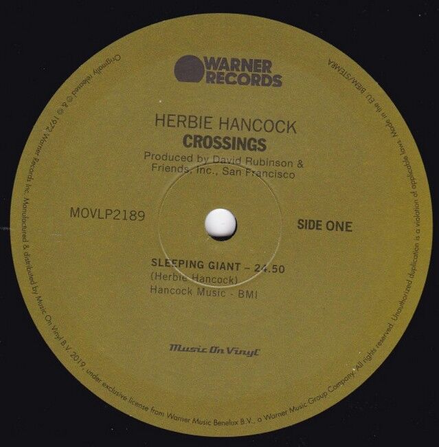Платівка Herbie Hancock – Crossings|Гербі Хенкок-Переходи