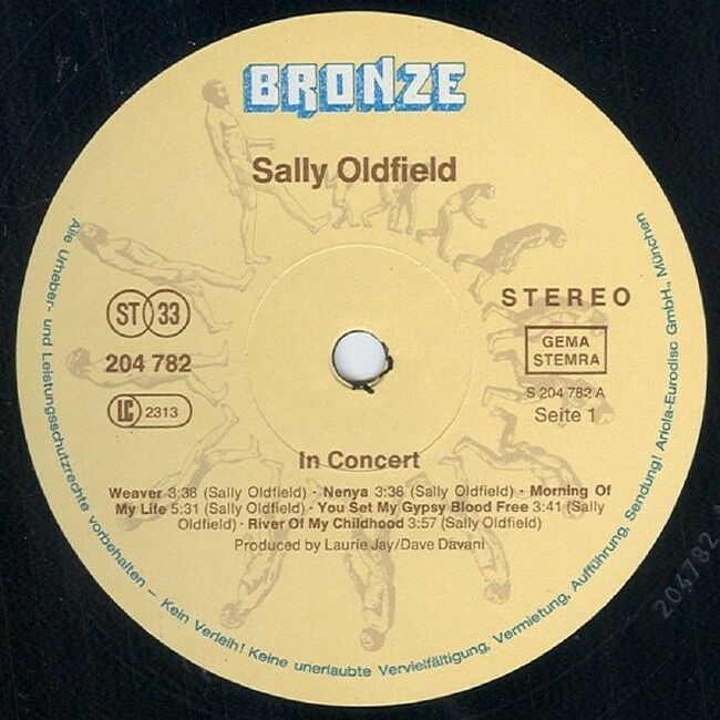 Платівка Sally Oldfield – In Concert|Саллі Олдфілд - Концерт