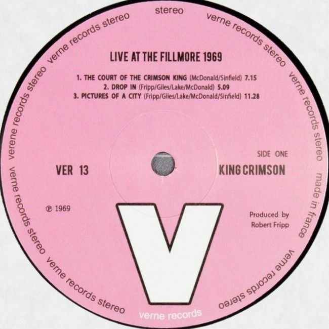Платівка King Crimson – Live At The Fillmore (November - December 1969)|Багряний король-Наживо в The Fillmore(2xLP)