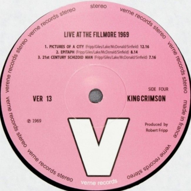 Платівка King Crimson – Live At The Fillmore (November - December 1969)|Багряний король-Наживо в The Fillmore(2xLP)