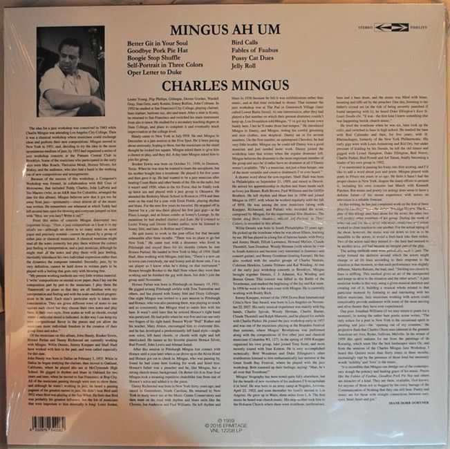 Charles Mingus – Mingus Ah Um (Limited Edition, Reissue, Remastered, Stereo, Clear Vinyl)