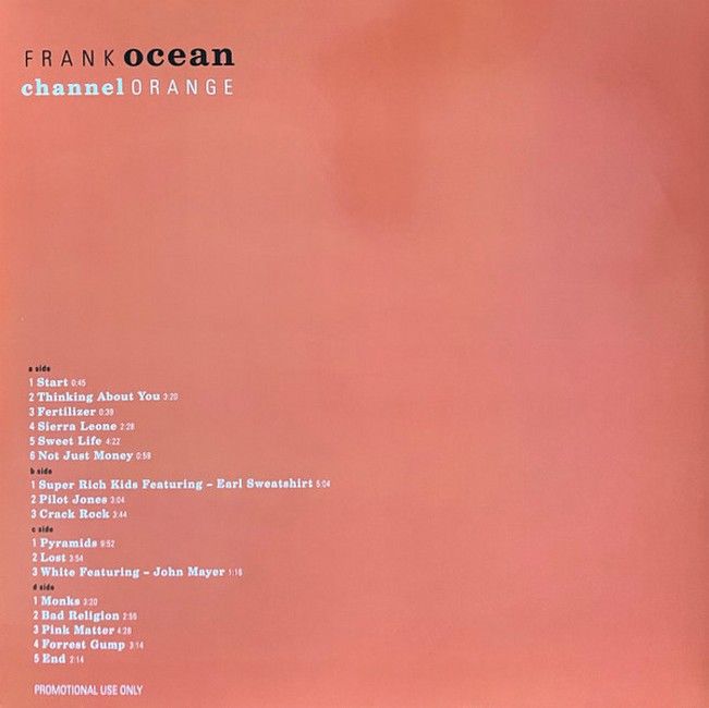 Платівка Frank Ocean – Channel Orange|Френк Оушен-Канал Апельсин(2xLP)