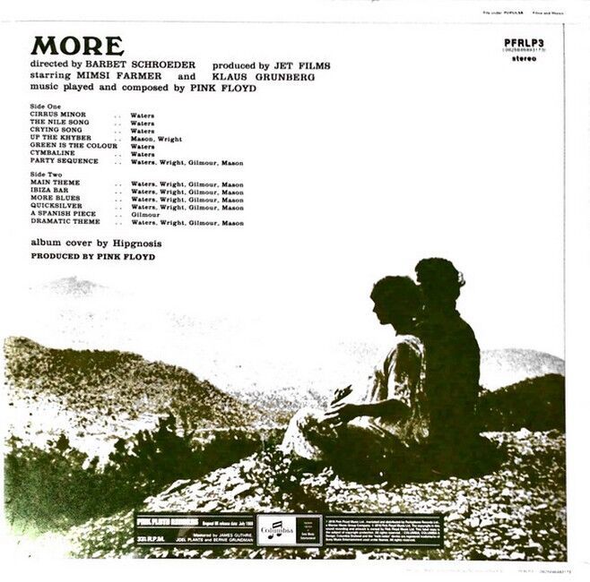 Pink Floyd – Music From The Film "More" (LP, Album, Reissue, Remastered, Stereo, 180 Gram, Vinyl)