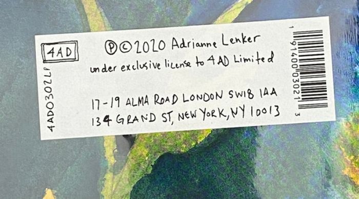 Adrianne Lenker – Songs And Instrumentals (2LP, Album, Vinyl)