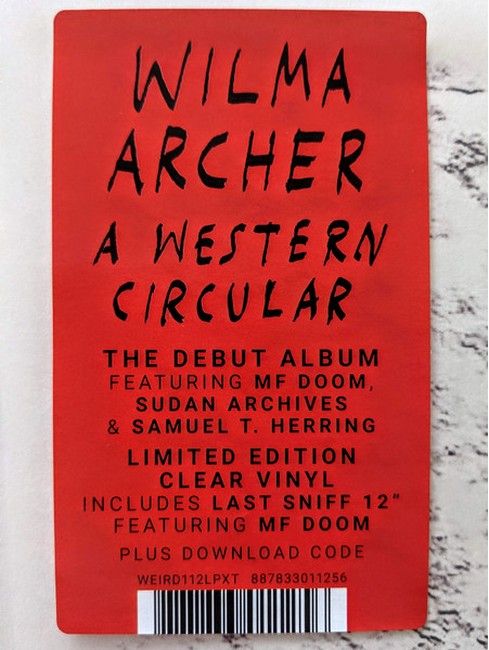 Платівка Wilma Archer – A Western Circular|Вілл Арчер-Західний циркуляр(LP Clear)