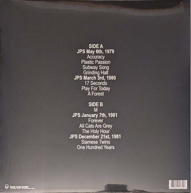 Платівка The Cure – Peel Sessions|Ліки-Сеанси пілінгу