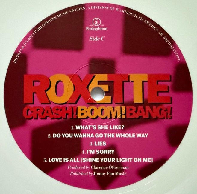 Roxette – Crash! Boom! Bang! (2LP,Album, Reissue, Stereo, 30th Anniversary Edition, Black and White Vinyl)