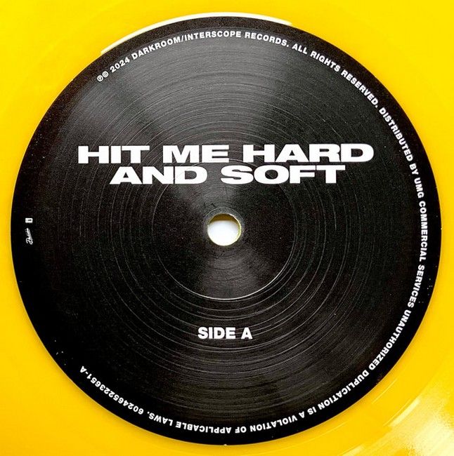 Billie Eilish – Hit Me Hard And Soft (LP, Album, Limited Edition, Stereo, Yellow [Eco-Mix])