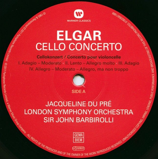 Elgar - Jacqueline Du Pre, Sir John Barbirolli, London Symphony Orchestra / Janet Baker – Cello Concerto / Sea Pictures (LP, Reissue, Remastered, 180g, Vinyl)