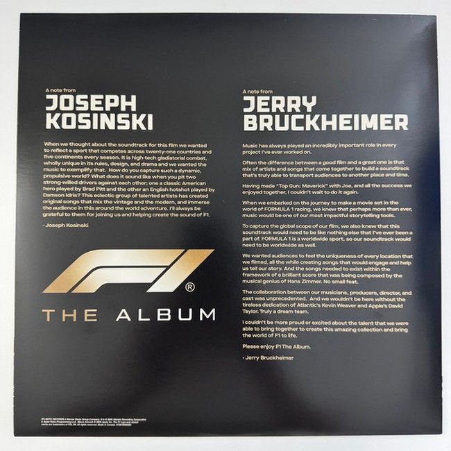 Various – F1 The Album (Music From F1 The Movie) (LP, Album, Stereo, Dark Smoke Swirl Galaxy, Vinyl)