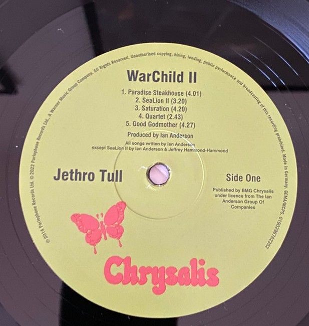 Jethro Tull – WarChild II ( LP, Album, Vinyl)