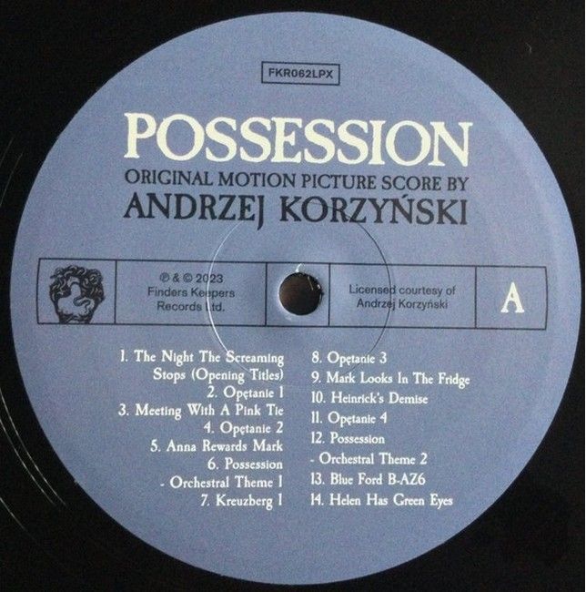 Andrzej Korzynski – Andrzej Korzynski's Music Score For Andrzej ZuLawski's Motion Picture Possession (LP, Album, Reissue, Vinyl)