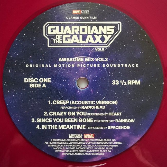 Guardians Of The Galaxy Vol3 (Awesome Mix Vol3) (2LP, Compilation, Limited Edition, Purple & Blue, Vinyl)