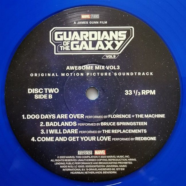Guardians Of The Galaxy Vol3 (Awesome Mix Vol3) (2LP, Compilation, Limited Edition, Purple & Blue, Vinyl)