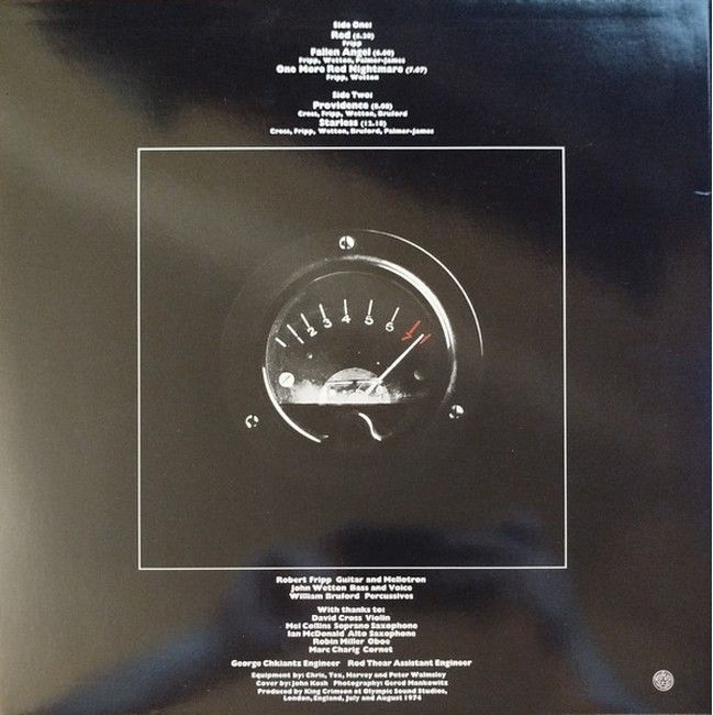 King Crimson – Red (LP, Album, Limited Edition, Reissue, Stereo, 40th Anniversary Edition, 200g, Vinyl)