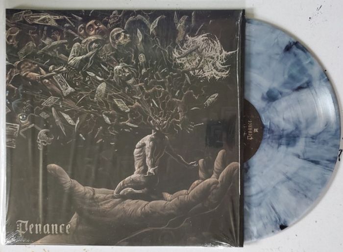Bound In Fear – Penance (LP, Album, Translucent Gray w/ Black Marble, Vinyl)