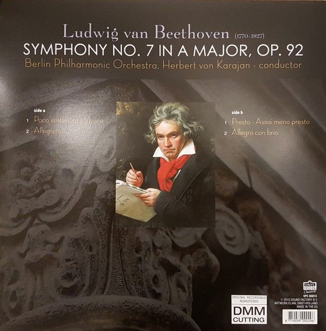 Платівка Beethoven, Berliner Philharmoniker, Herbert von Karajan – Symphony No. 7 In A Major, Op. 92|Герберт фон Караян