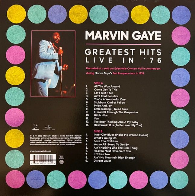 Платівка Marvin Gaye – Greatest Hits Live In 76|Марвін Гей-Найкращі хіти наживо у 76 році