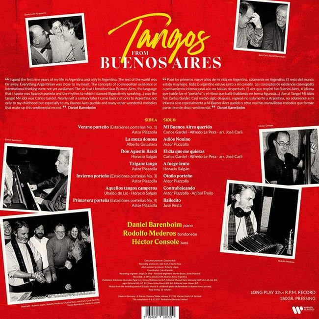 Платівка Daniel Barenboim, Rodolfo Mederos, Hector Console – Tangos From Buenos Aires|Даніель Баренбойм, Родольфо Медерос, Гектор Консоль – Танго з Буенос-Айреса