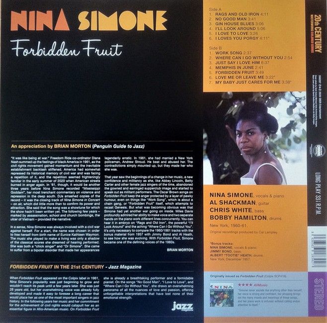 Nina Simone – Forbidden Fruit (LP, Album, Limited Edition, Purple Clear Vinyl)