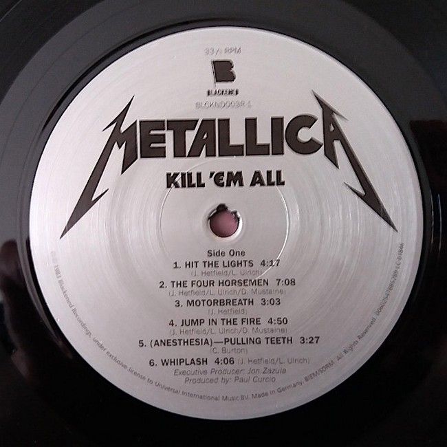 Metallica – Kill 'Em All (LP, Album, Reissue, Remastered, Vinyl)