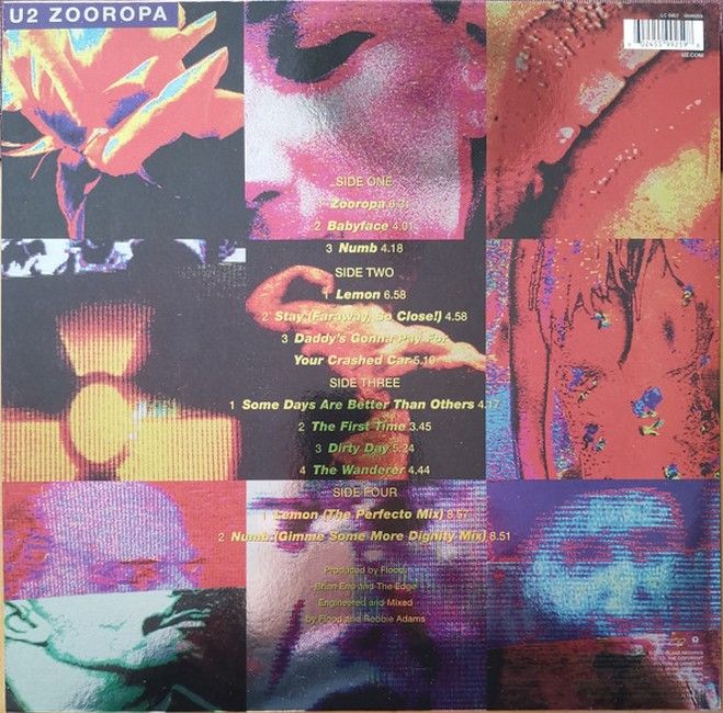U2 – Zooropa (2LP, Album, Deluxe Edition, Limited Edition, Reissue, Yellow Transparent, 30th Anniversary, Vinyl)