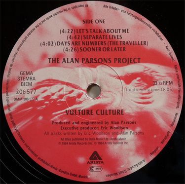 The Alon Parsons Project - Vulture Cukture (Vinyl)