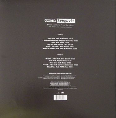Платівка Goran Bregovich - Three Letters From Sarajevo