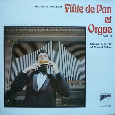 Georghe Zamfir At Cellier Marcel - Improvisations Pour Flute De Pan et Orgue Vol.3 (Vinyl)