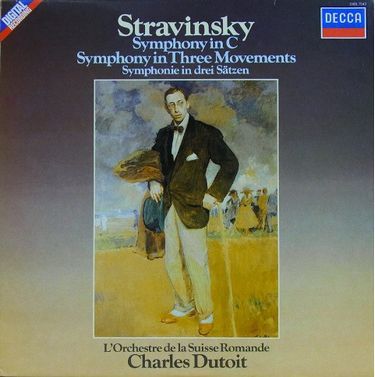 Stravinsky - Symhony in C/Symphony in Three Movements (L`Orchestre de la Suisse Romande, Charles Dutoit)  (LP)